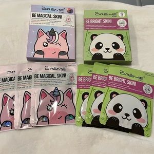 The Crème Shop Face Mask Bundle.  Total of 6 masks.  Korean Beauty Brand.